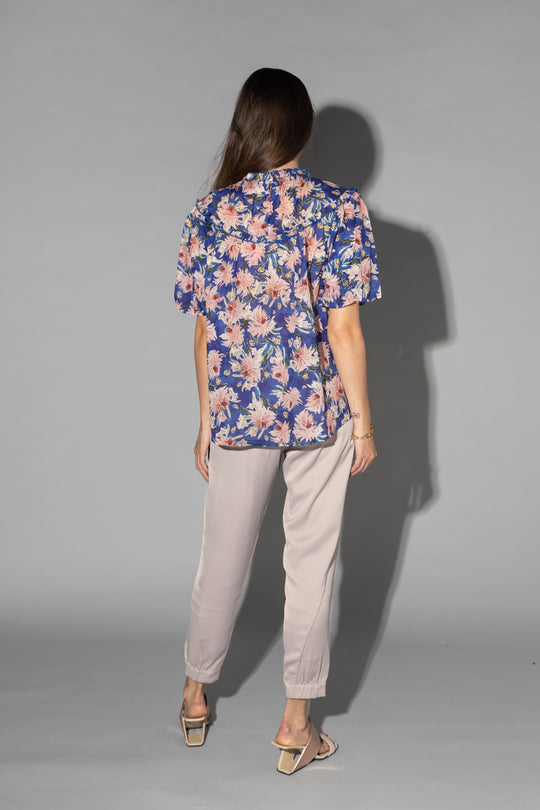 Drama The Label - Maisey Top | Cyan Flower