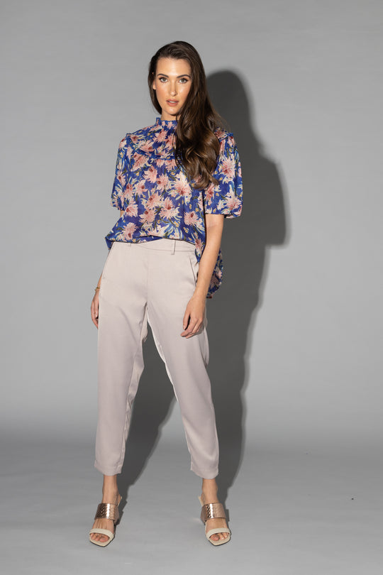 Drama The Label - Maisey Top | Cyan Flower