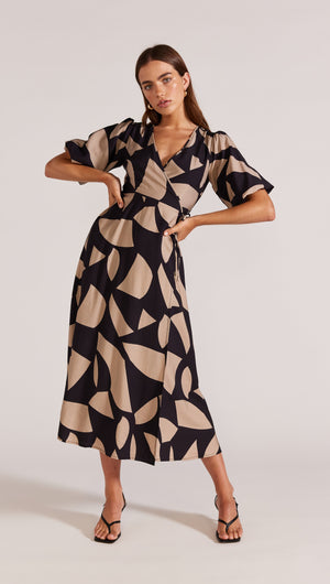 Staple the Label - MORELLA MIDI WRAP DRESS