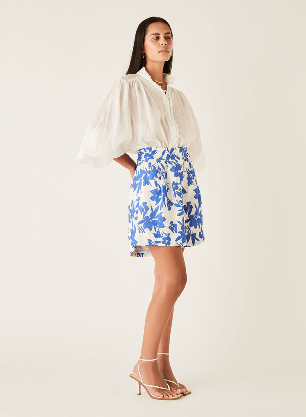 Esmaee - Palms Blouse | White