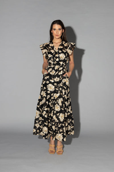 Drama the Label - Lou Dress | Cream Dahlia