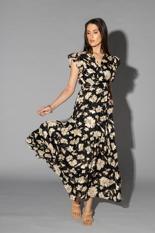 Drama the Label - Lou Dress | Cream Dahlia