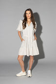 Drama the Label - Will Dress | Ecru Stripe
