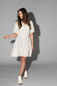 Drama the Label - Will Dress | Ecru Stripe