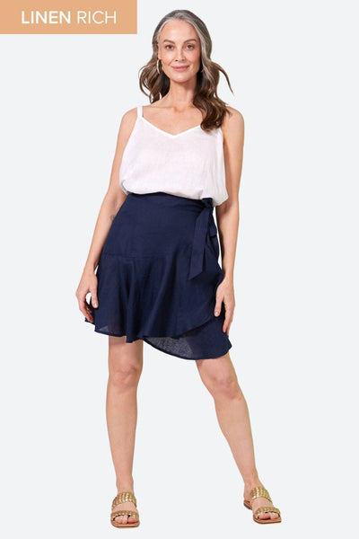 eb & ive - La Vie Mini Wrap Skirt | Sapphire
