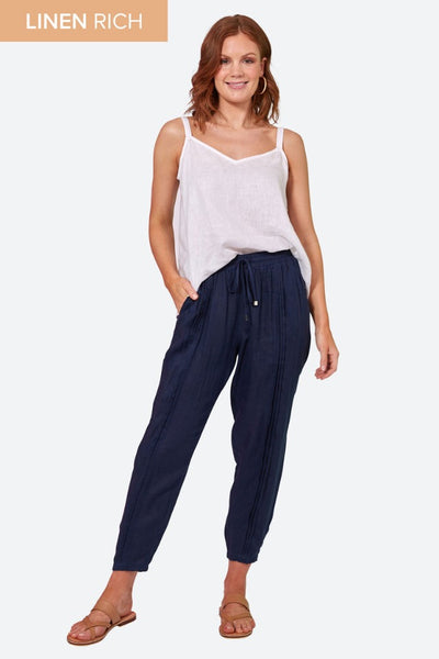 eb & ive - La Vie Pintuck Pant | Sapphire