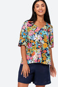 eb & ive - Esprit Top | Navy Flourish