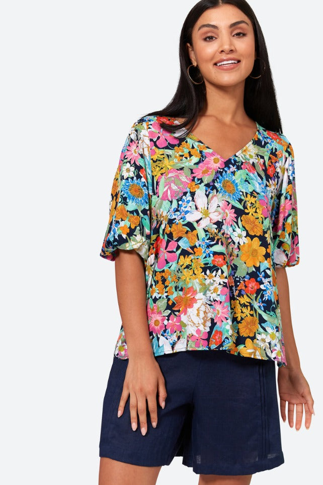 eb & ive - Esprit Top | Navy Flourish