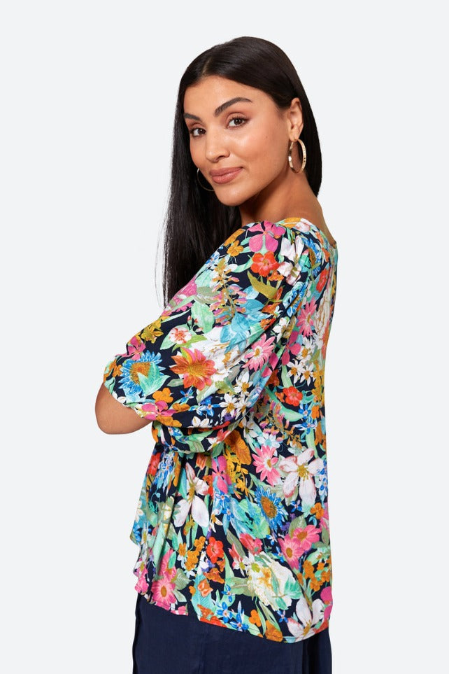 eb & ive - Esprit Top | Navy Flourish