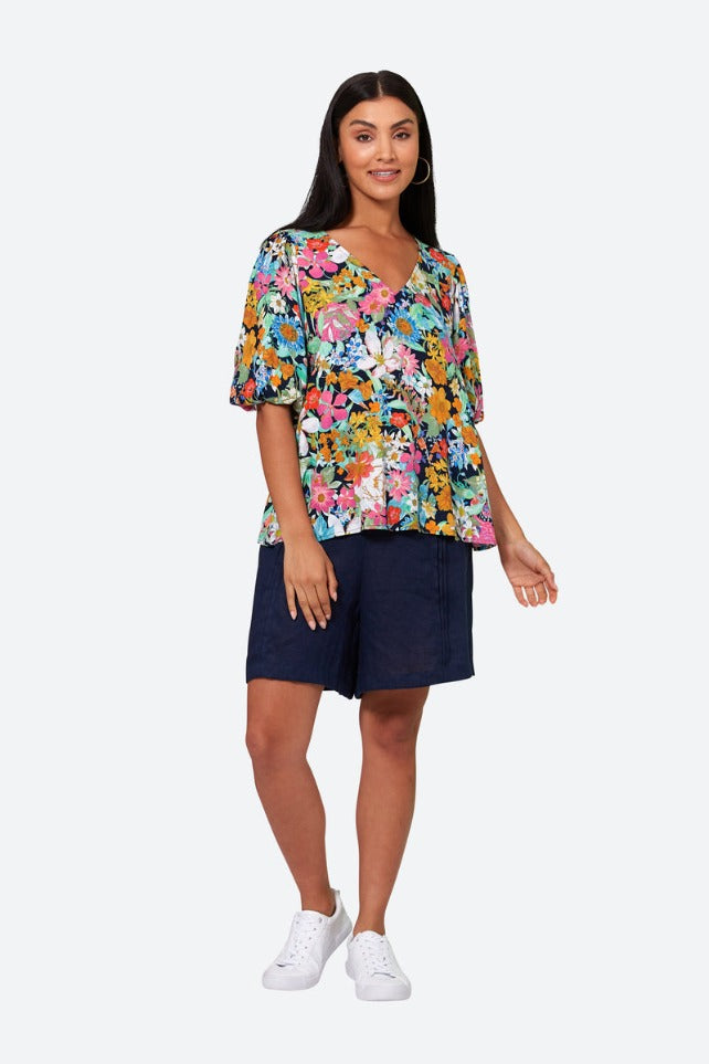 eb & ive - Esprit Top | Navy Flourish