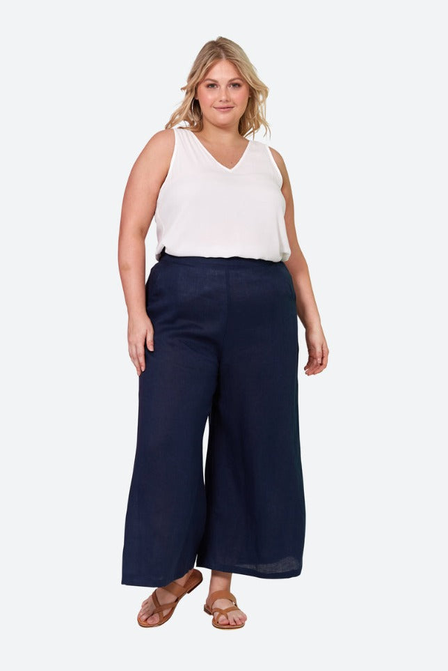 Eb & Ive - La Vie Crop Pant | Sapphire