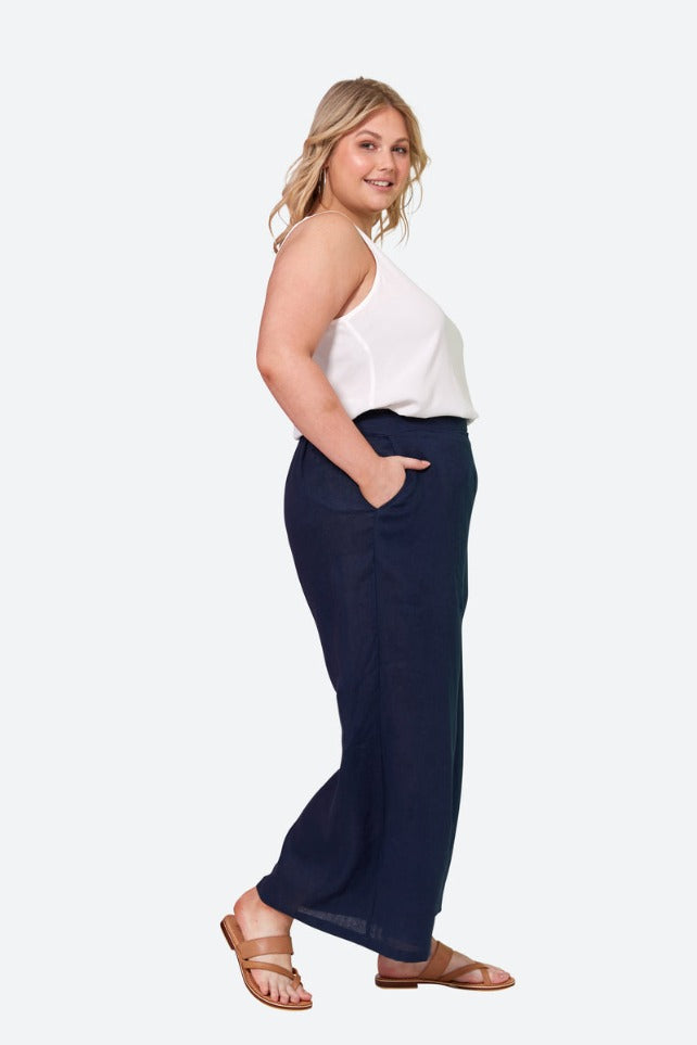 Eb & Ive - La Vie Crop Pant | Sapphire
