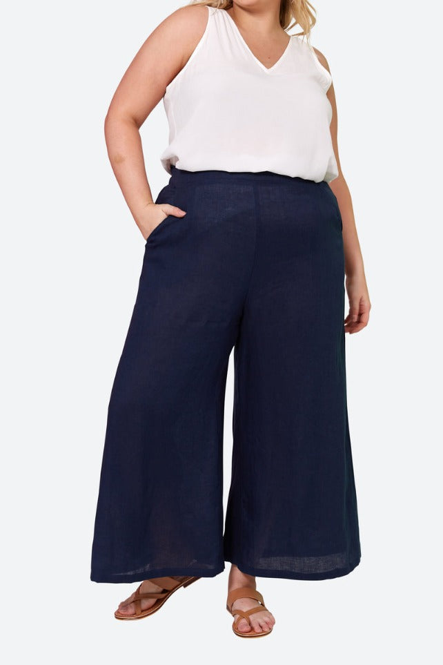 Eb & Ive - La Vie Crop Pant | Sapphire