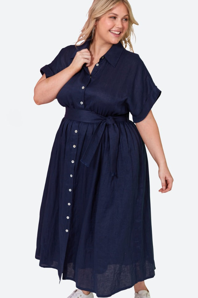 Eb&Ive - La Vie Shirt Dress | Sapphire