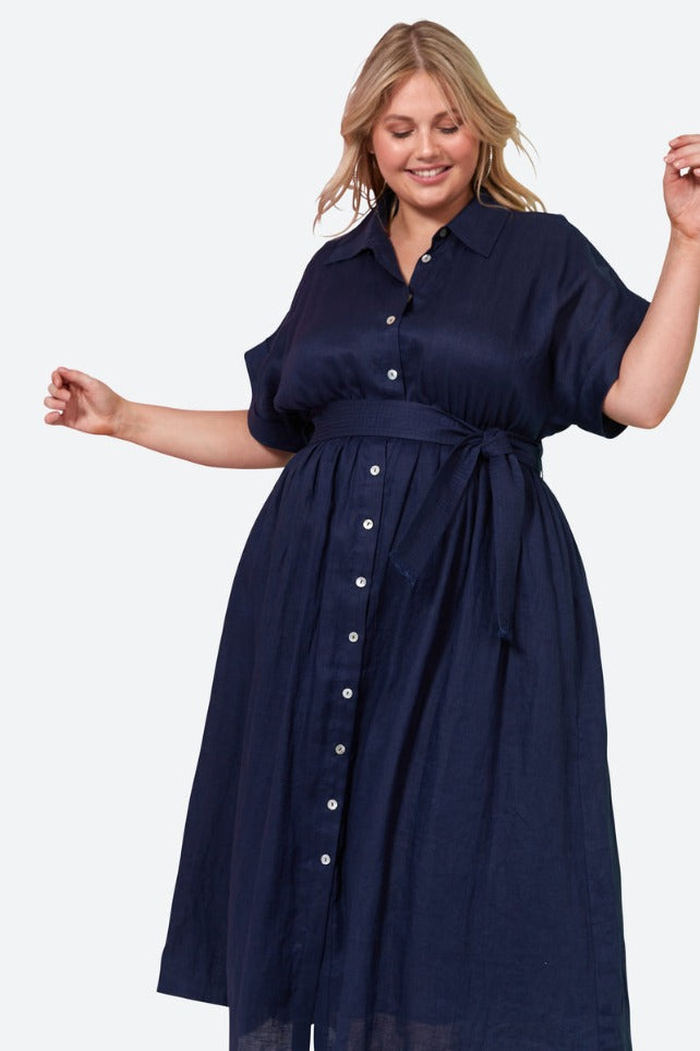 Eb&Ive - La Vie Shirt Dress | Sapphire
