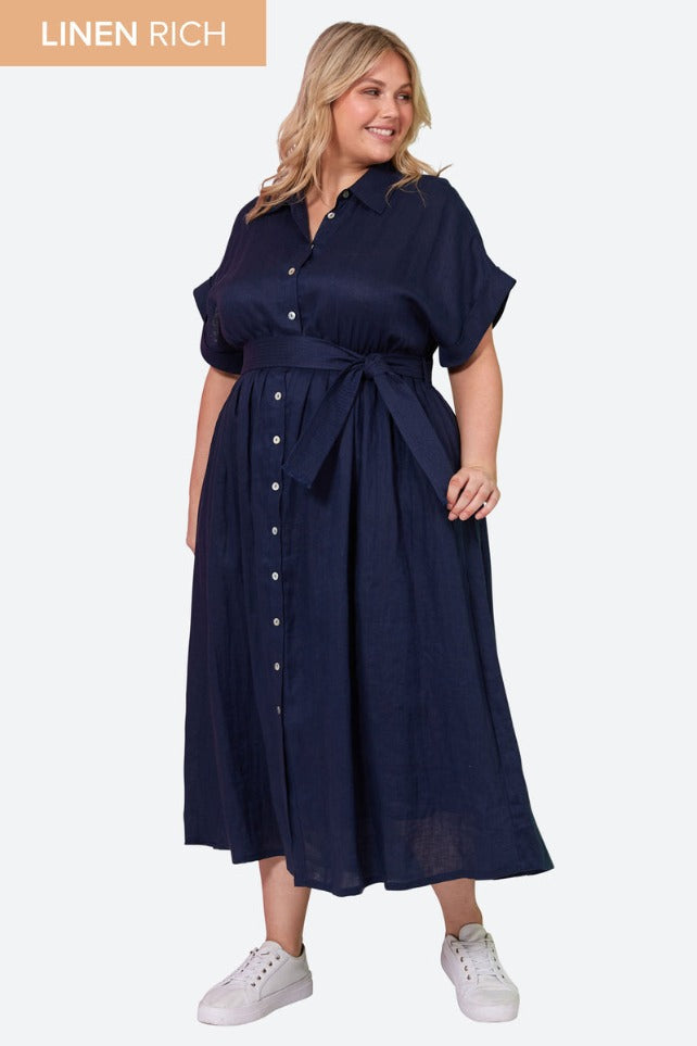 Eb&Ive - La Vie Shirt Dress | Sapphire