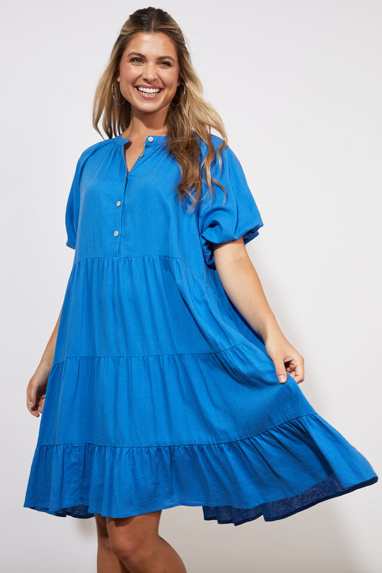Haven - Tanna Belt Dress | Cobalt