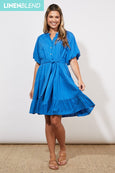 Haven - Tanna Belt Dress | Cobalt