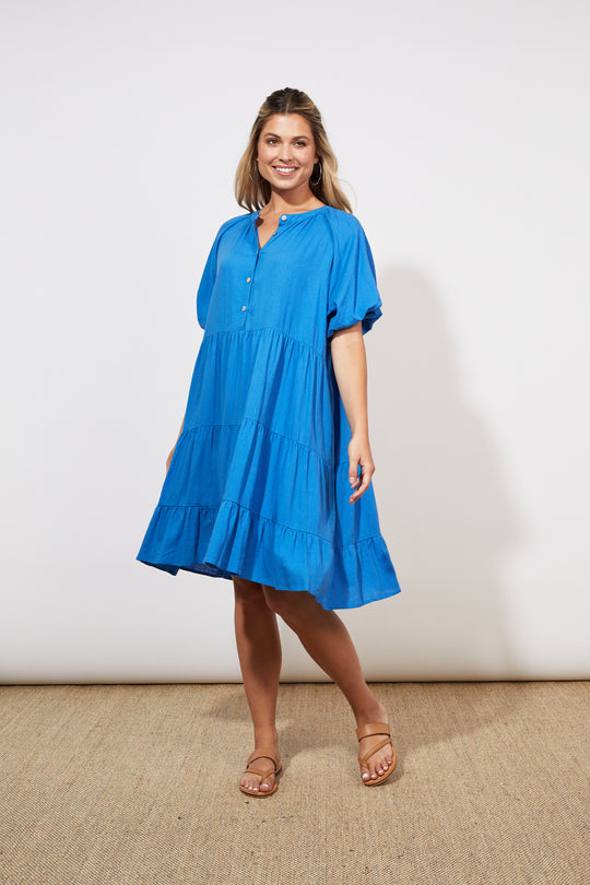 Haven - Tanna Belt Dress | Cobalt