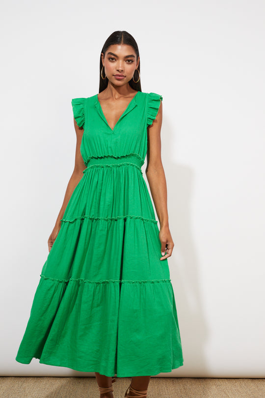 Haven - Tanna Frill Dress | Paradise