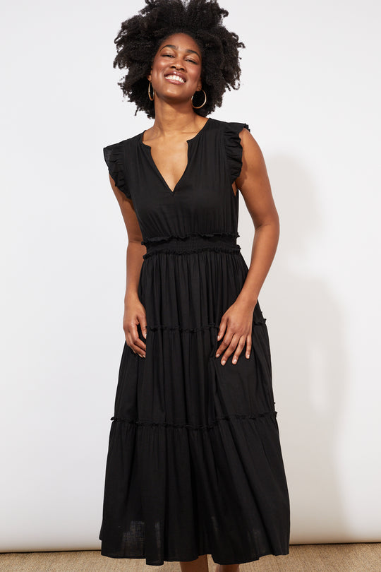 Haven - Tanna Frill Dress | Jet