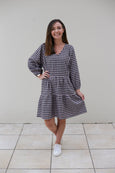 Addison Clothing - Lola Dress | Pink Gingham
