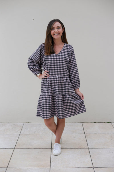 Addison Clothing - Lola Dress | Pink Gingham