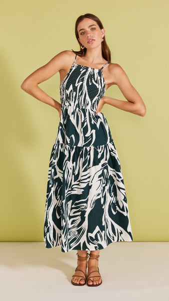 Staple The Label - Amara Shirred Sundress | Teal