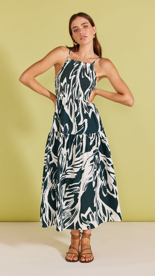 Staple The Label - Amara Shirred Sundress | Teal