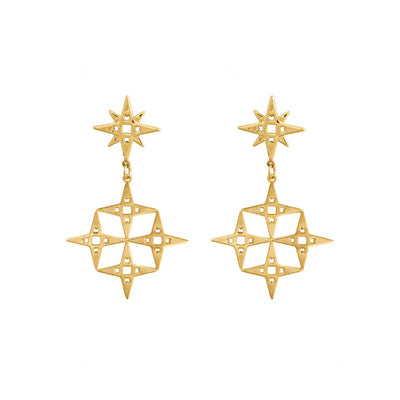 Lindi King + Kelly - Constellation Earrings | Gold