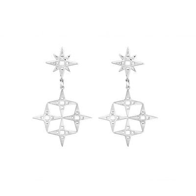 Lindi Kingi + Kelly - Constellation Earrings | Platinum