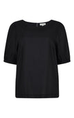Emily and Fin - Georgia Top | Black Self Stripe