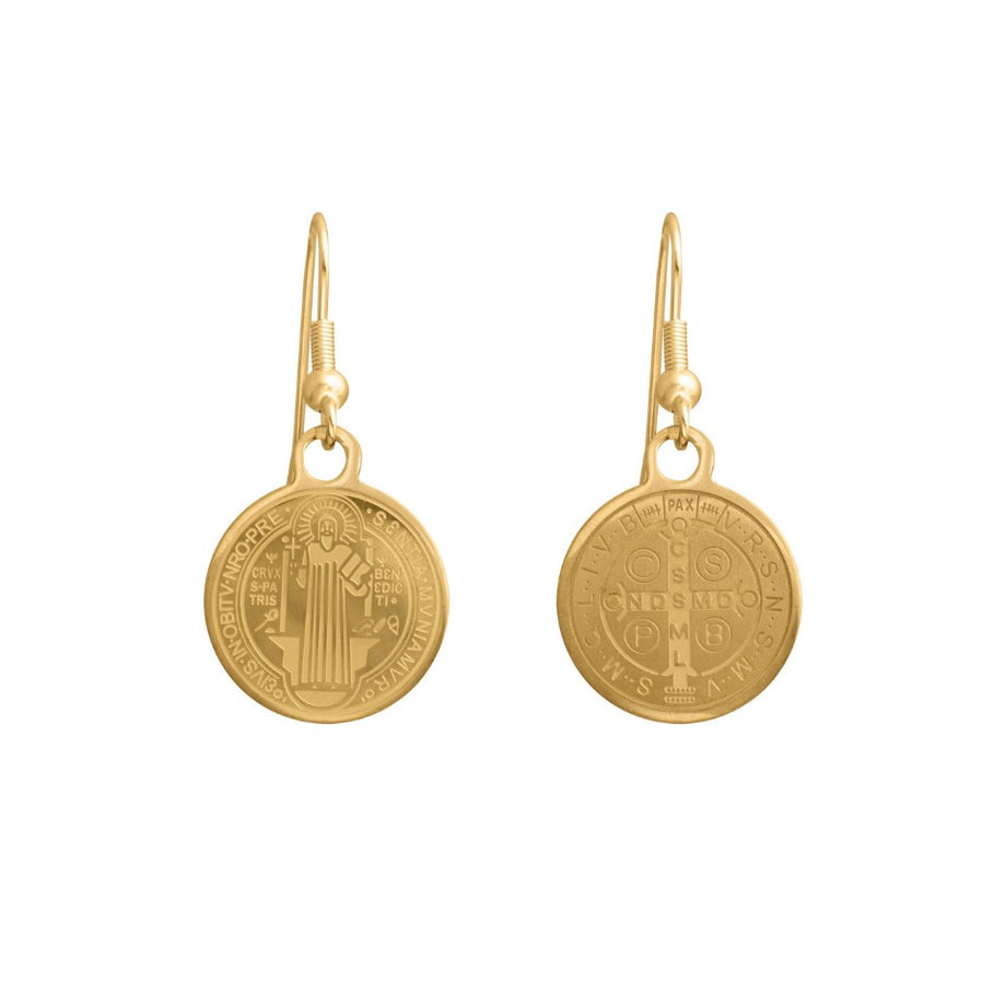 Lindi Kingi + Kelly - Saint Charm Earrings (Round) | Gold
