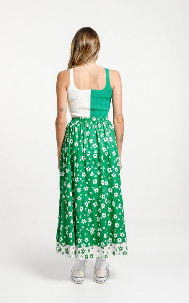 Thing Thing - Lucia Skirt | Green/White Garden