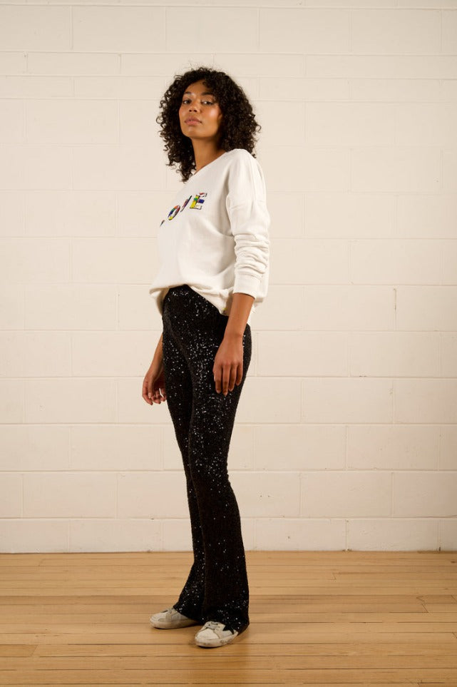 We Are The Others - Amara Slouch Sweat | Vintage White Love