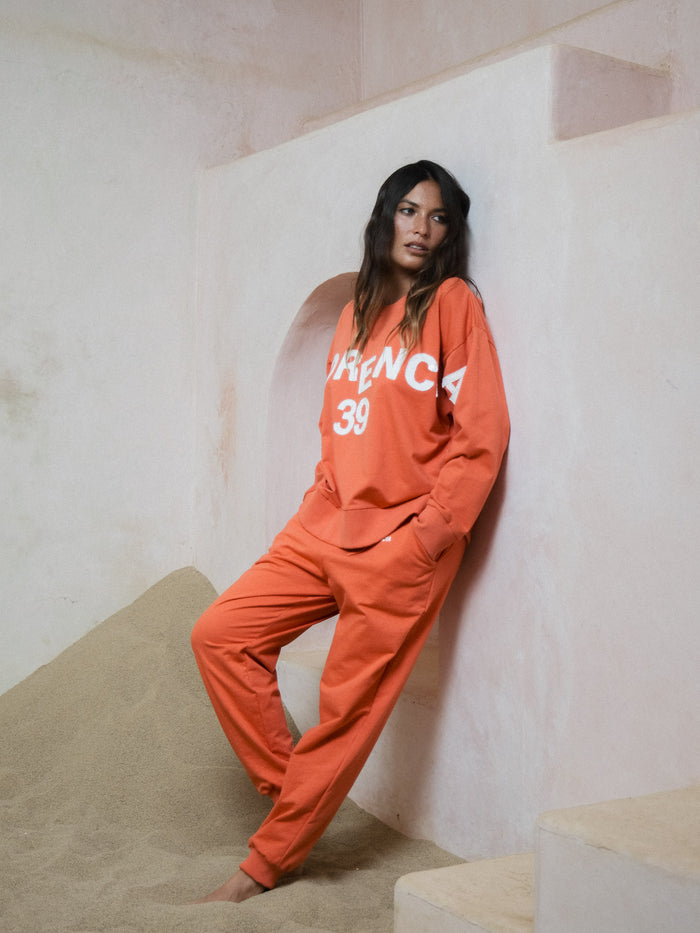 Florencia The Label - Zuri Sequin Sweater | Crimson Red