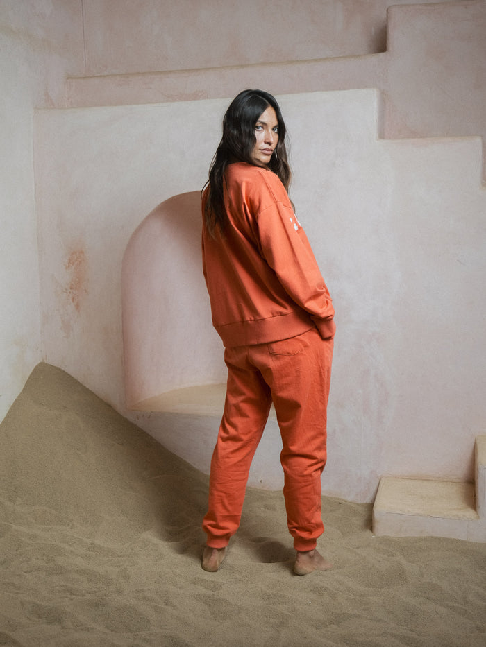 Florencia The Label - Zuri Sequin Sweater | Crimson Red