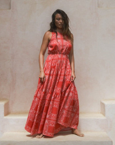 Florencia The Label - Stella Maxi Dress | Red Bandana