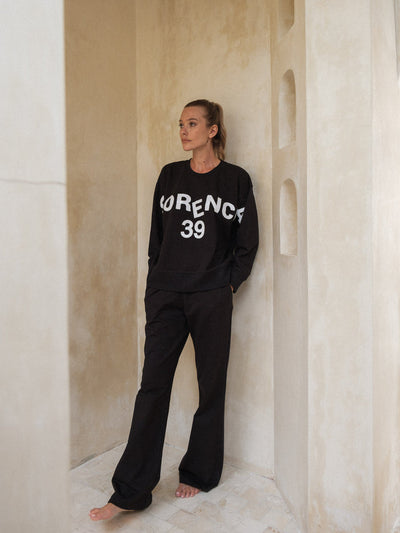 Florencia The Label - Zuri Sequin Sweater | Black