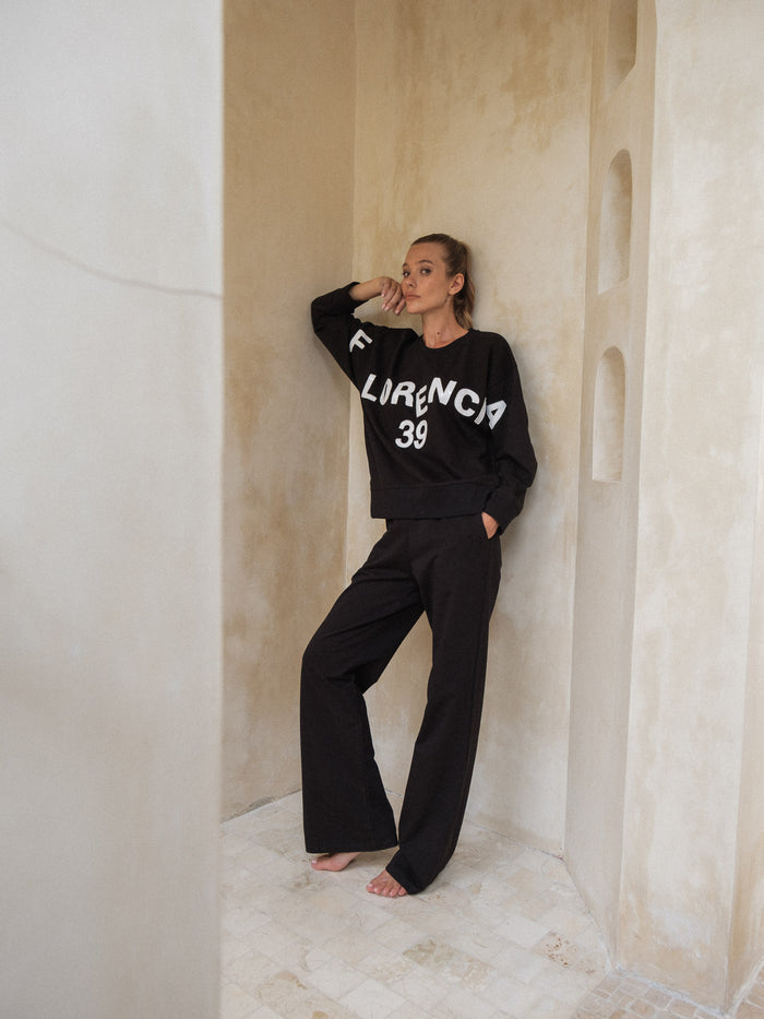 Florencia The Label - Zuri Sequin Sweater | Black