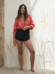 Florencia The Label - Blanca Shirt | Red Bandana