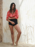 Florencia The Label - Blanca Shirt | Red Bandana