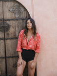 Florencia The Label - Blanca Shirt | Red Bandana