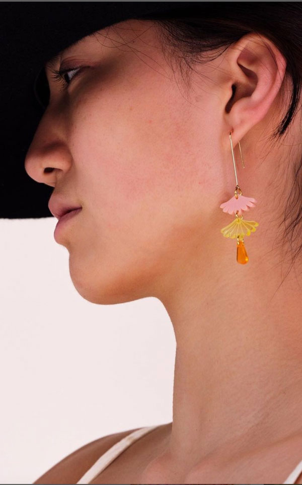 Hagen + Co - Tokyo Earrings | Peach Swirl