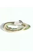 Lindi Kingi + Kelly - Beaded Bracelet Set | Peridot, Opal and Gold