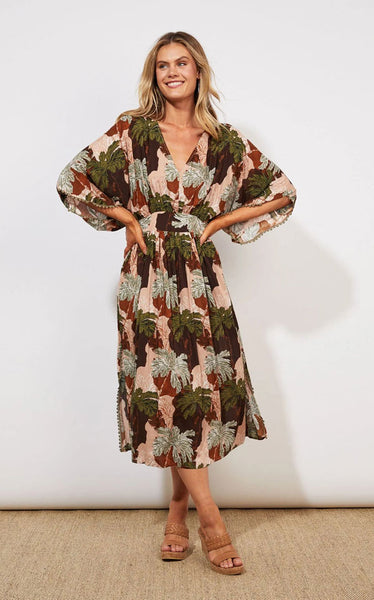 Haven - Cayman Batwing Maxi | Palms