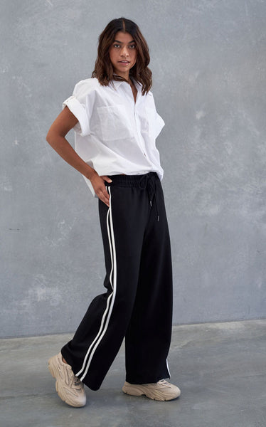 Style Laundry - Chelsea Wide Leg Jersey Pant | Cobalt