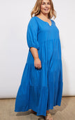 Haven - Tanna Tiered Maxi | Colbalt