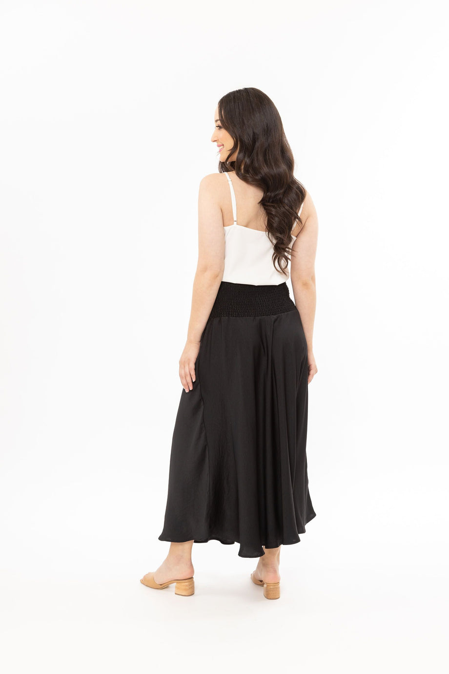 Leila + Luca - Dazzling Maxi Skirt | Black