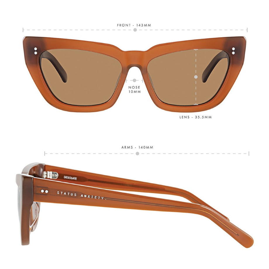 Status Anxiety - Desolate Sunglasses | Brown
